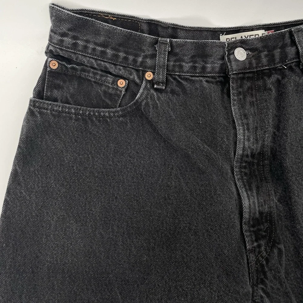 Levi's 550 Jeans Men's 40x32 (38x30) Relaxed Fit Black Tapered Leg Haiti 11/2008